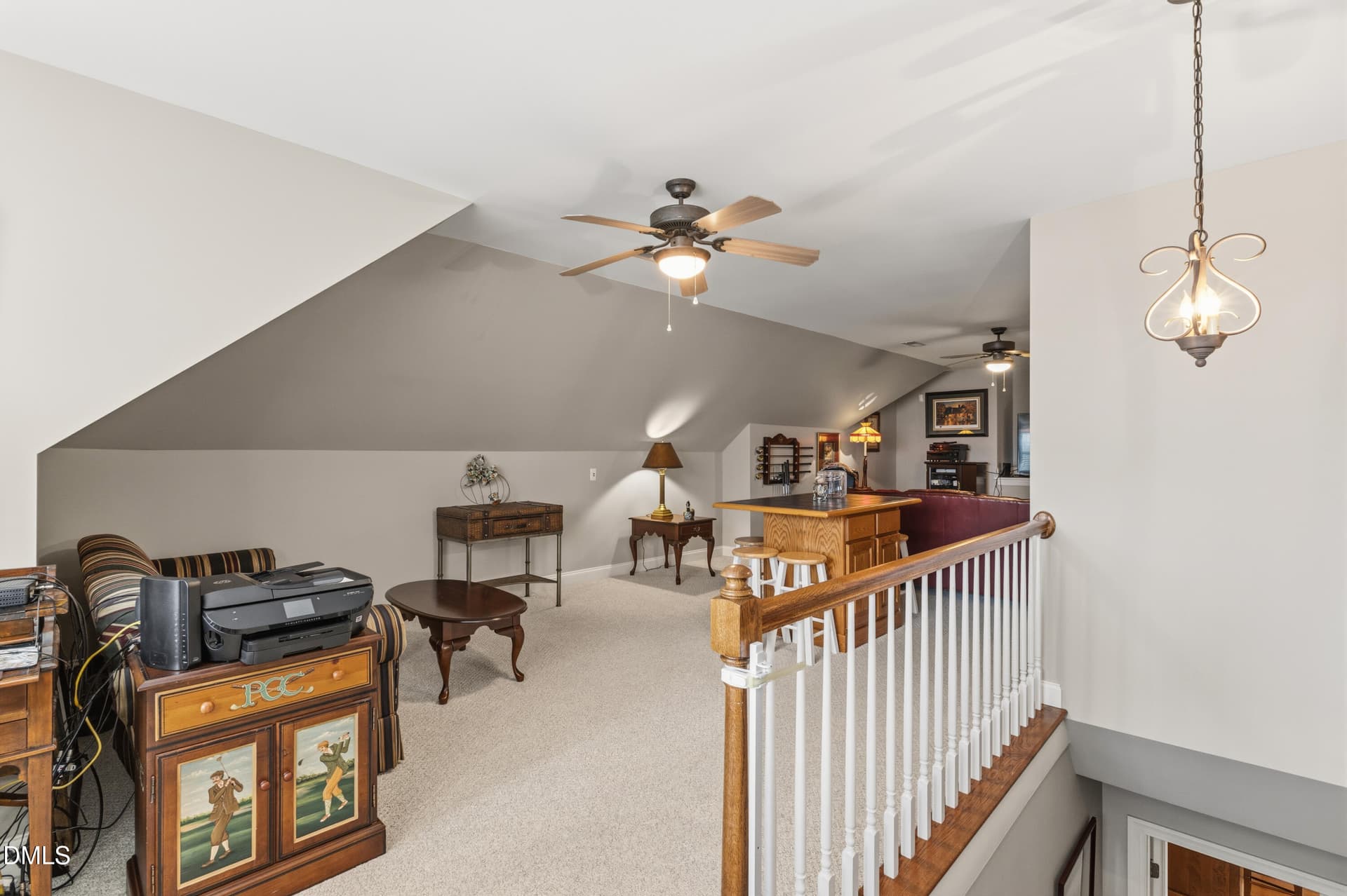 Bonus Room/Media Room 2nd floor - 6301 Waters Edge Drive, Rocky Mount, NC 27803