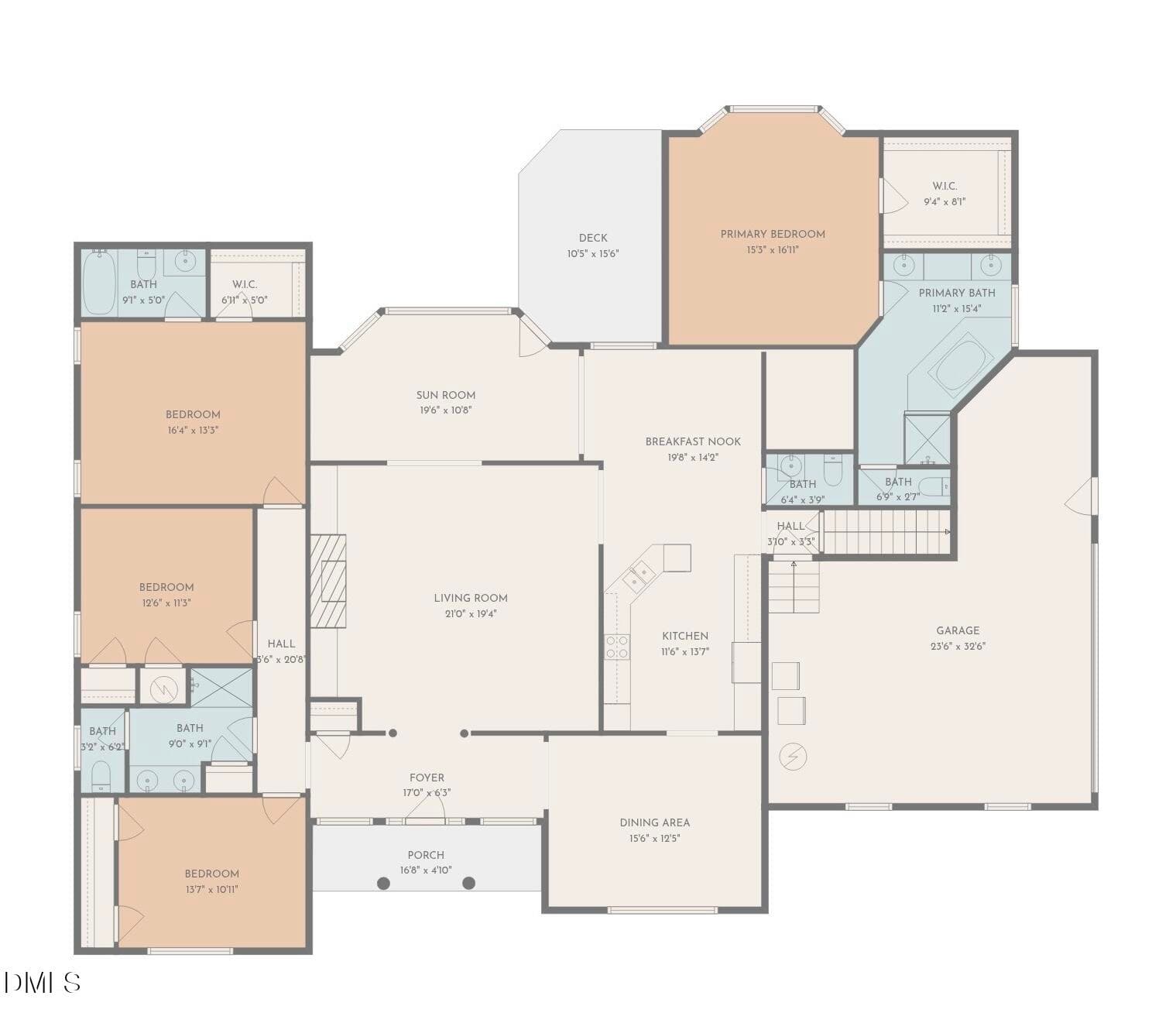 Floor Plan - 6301 Waters Edge Drive, Rocky Mount, NC 27803