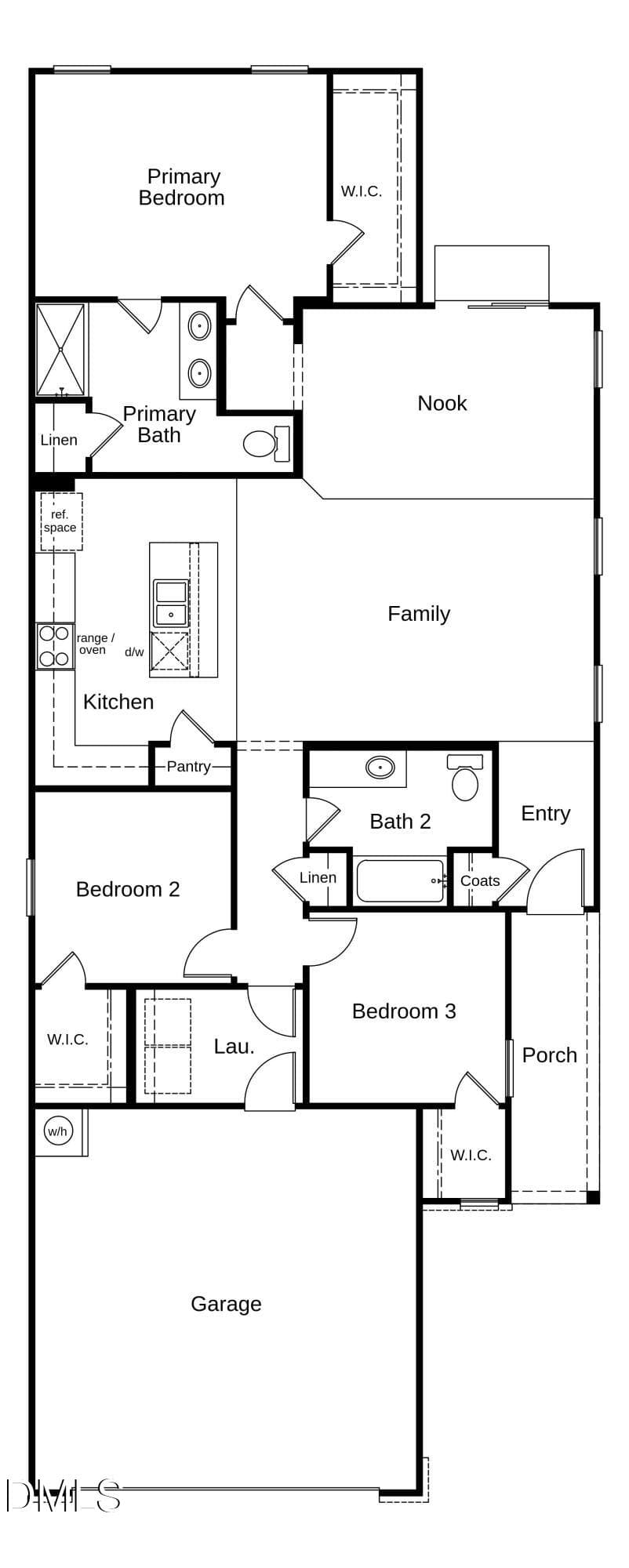 Floorplan - 715 Jade Creek Circle, Chapel Hill, NC 27516, Chapel Hill