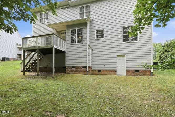 Back of the house - 401 Peachtree Point Court, Cary, NC 27513, Cary