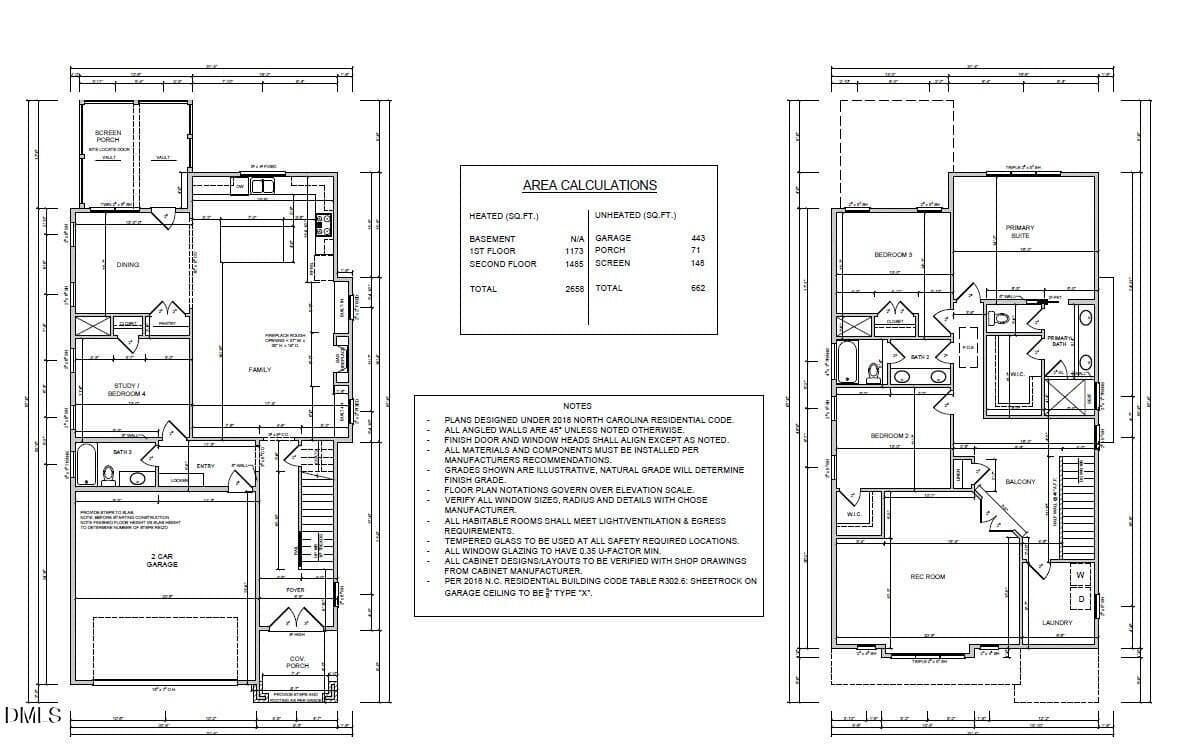 Plans - 849 Lunar Light Drive, Wendell, NC 27591, Wendell