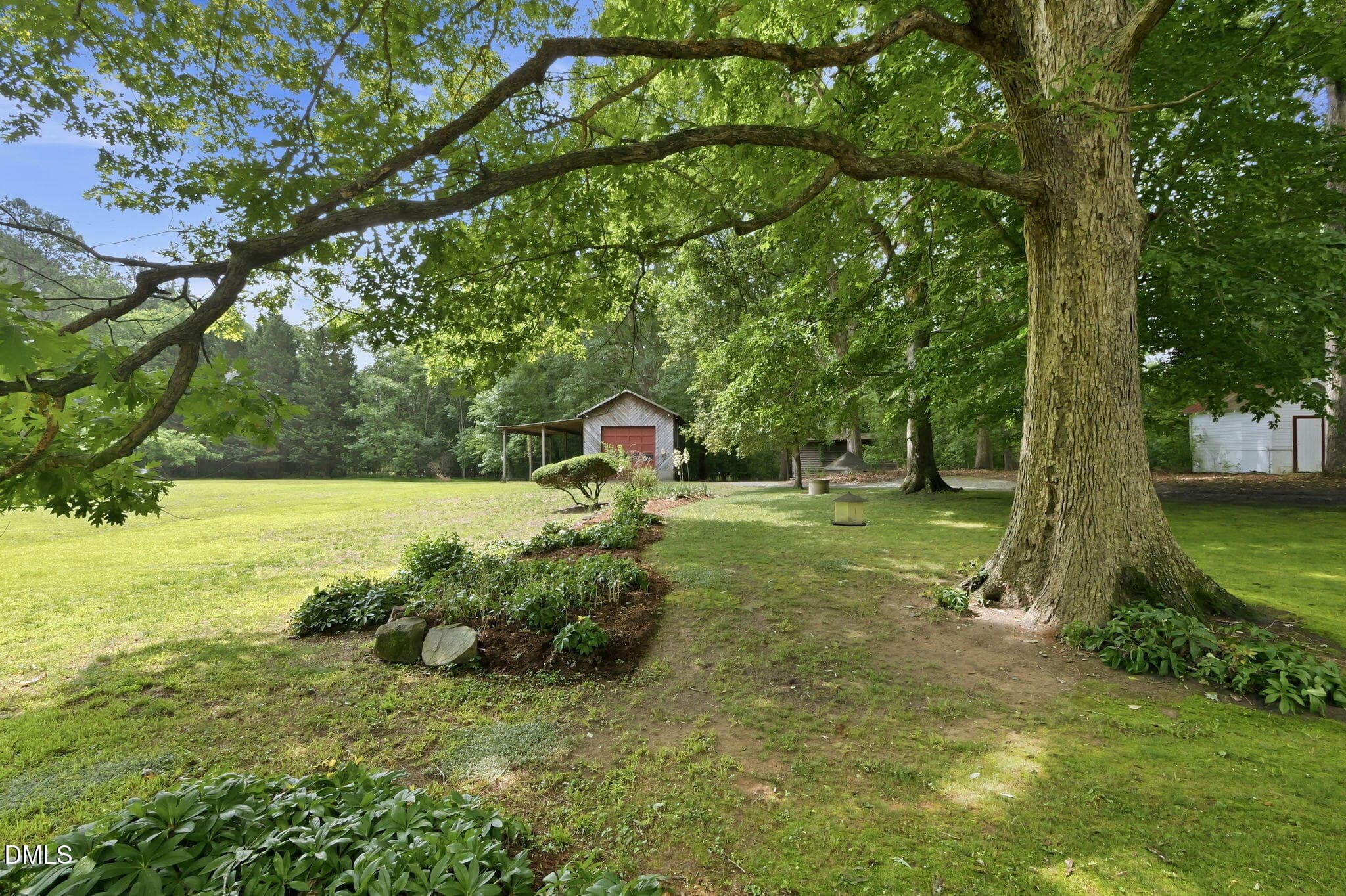 View of Rear Yard - 2102 Bahama Road, Bahama, NC 27503, Bahama