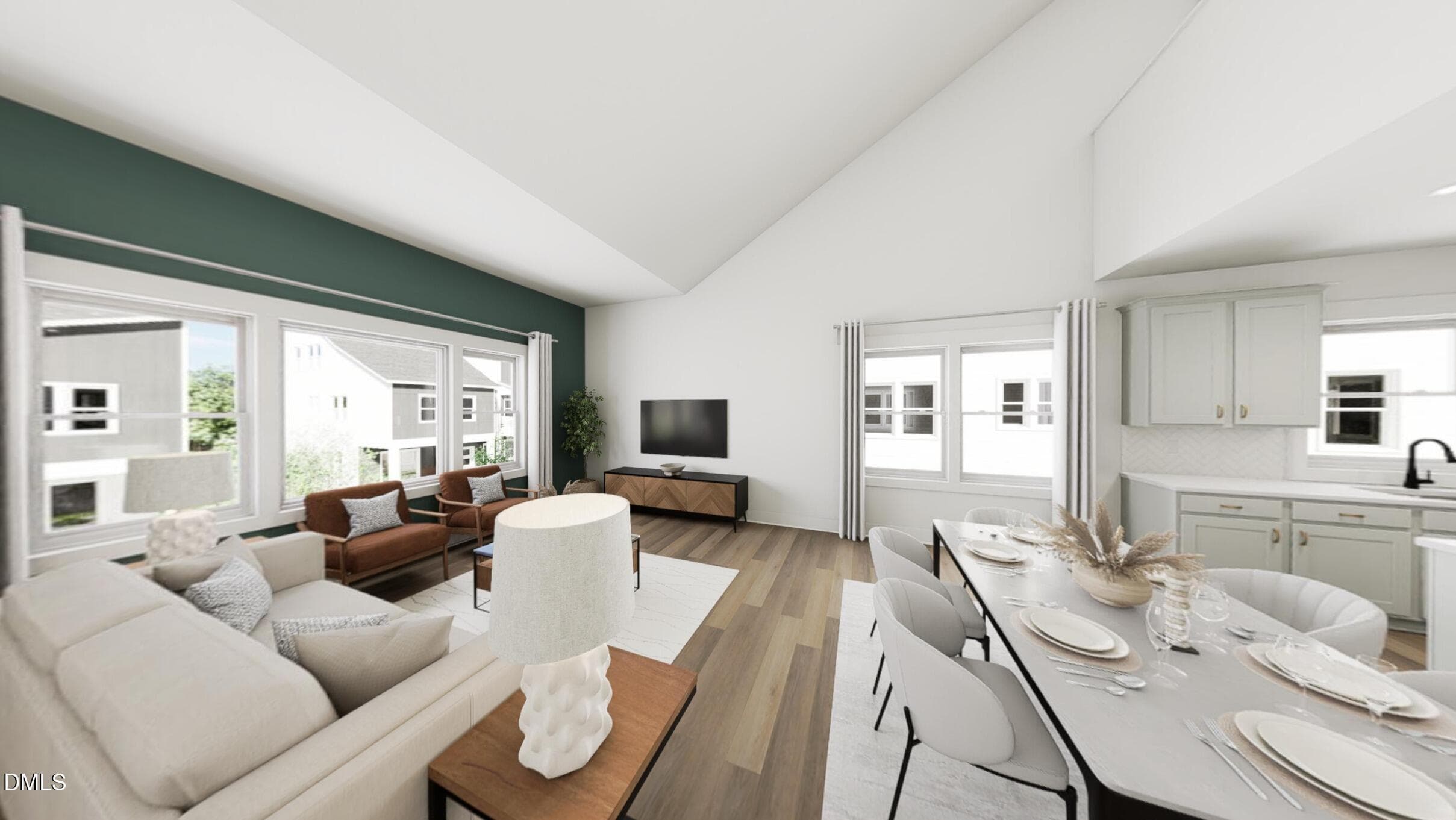 Dining + Living Room - 1144 Lamplighter Lot 391 Drive, Raleigh, NC 27604, Raleigh