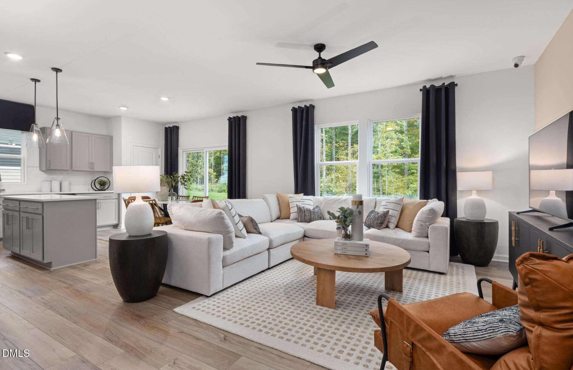 CF - Raven gathering and kitchen - 605 Timber Terrace Drive, Durham, NC 27704, Durham