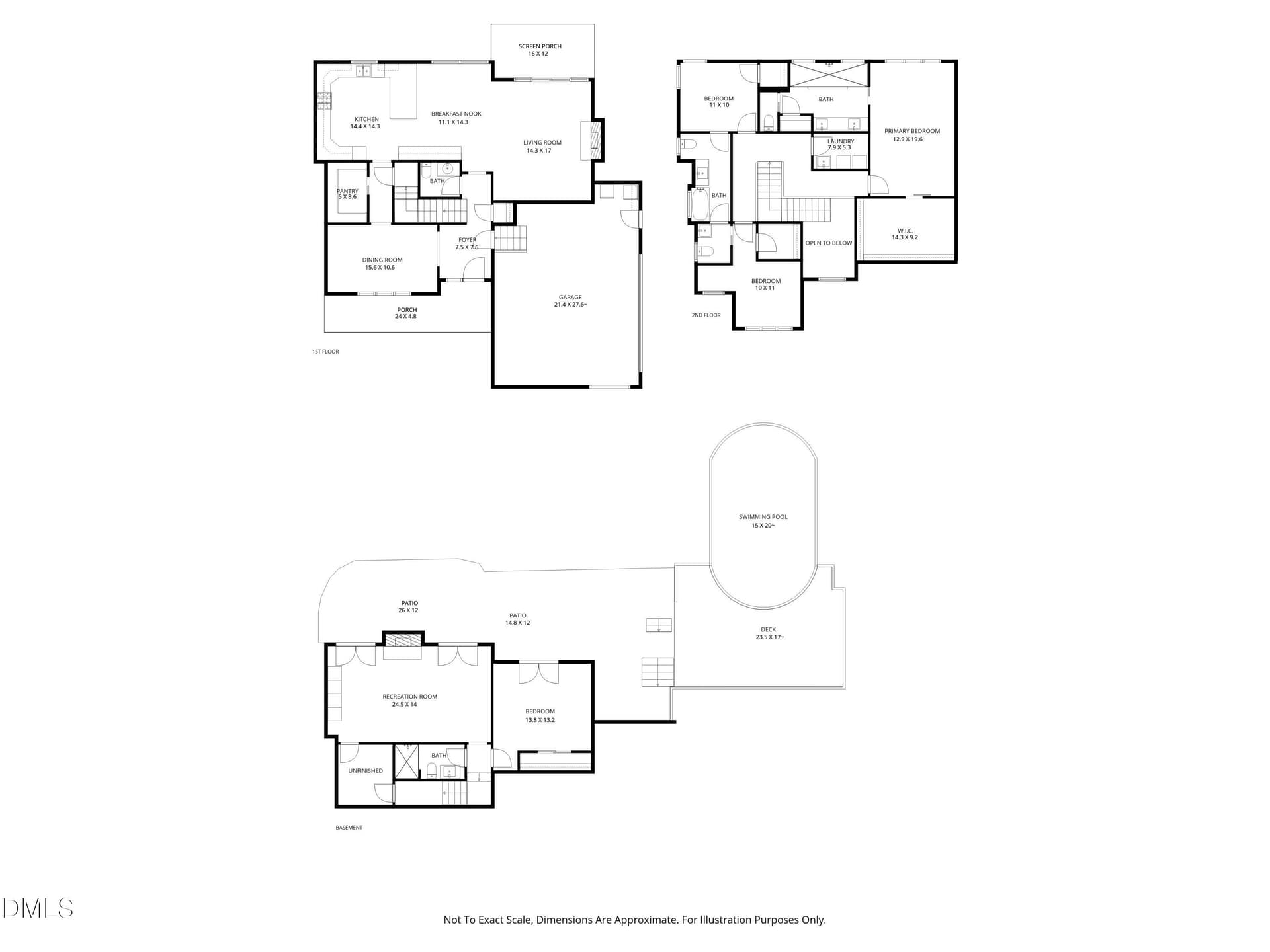 all_floors_614_buffaloe_road_garner_with - 614 Buffaloe Road, Garner, NC 27529