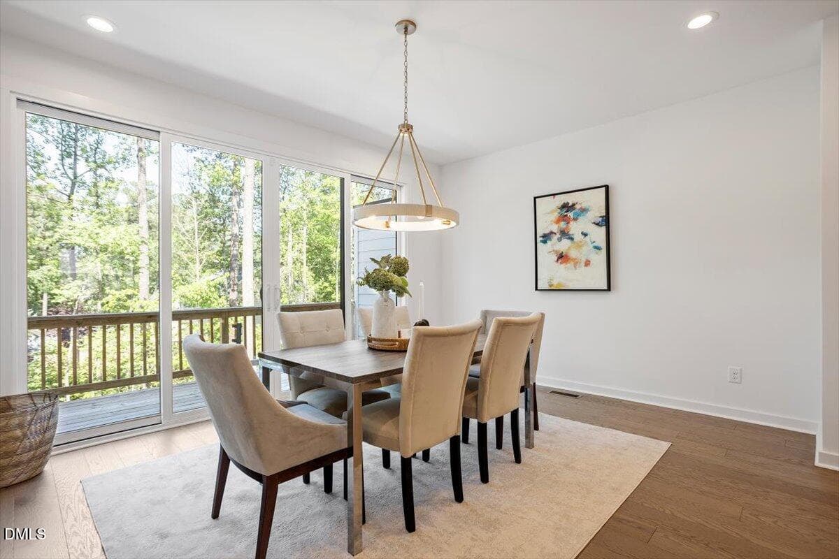 Dining Area - Opens to Balcony - 6419 Tanner Oak Lane, Raleigh, NC 27613, Raleigh