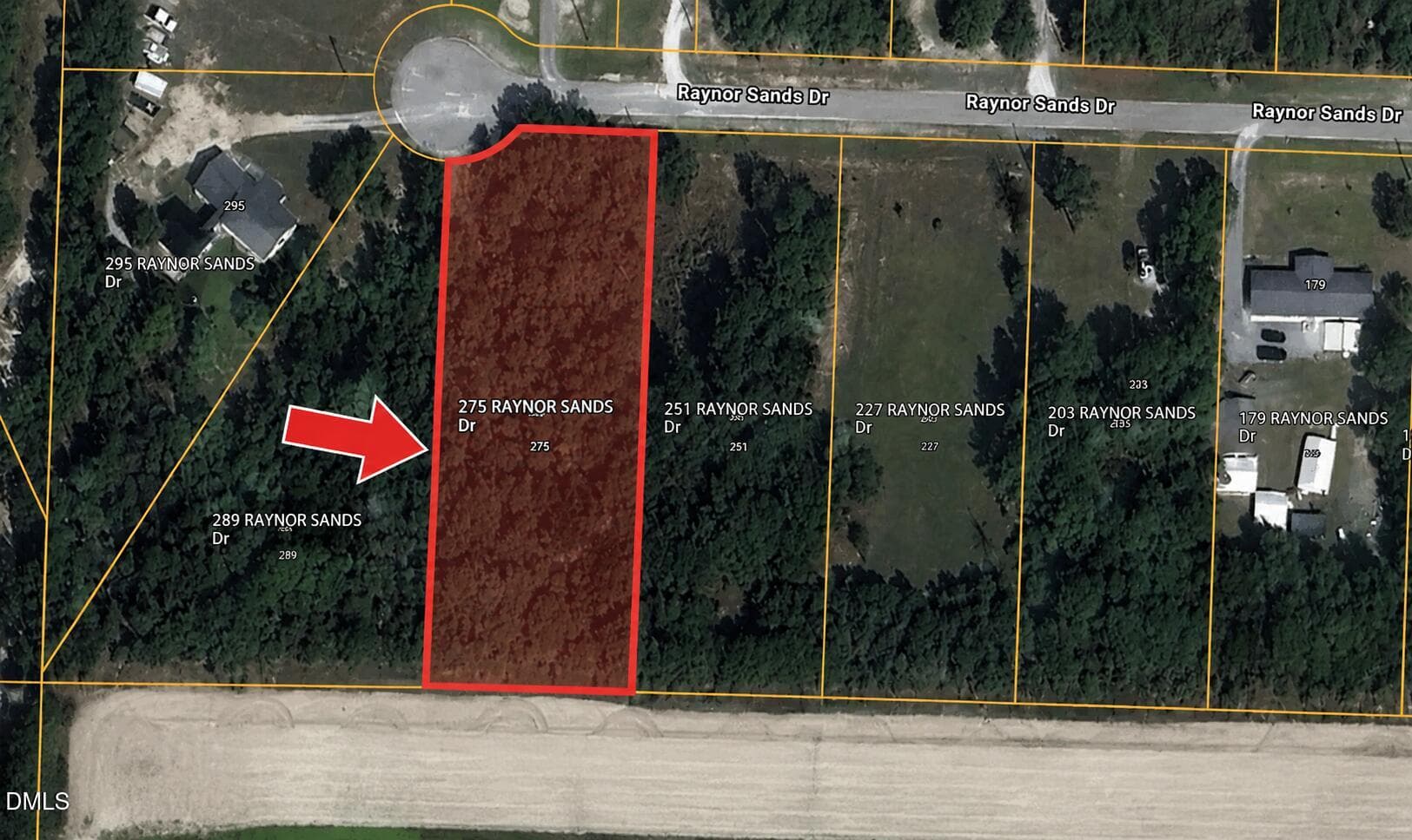 Aerial 275 Raynor - 275 Raynor Sands Drive, Dunn, NC 28334