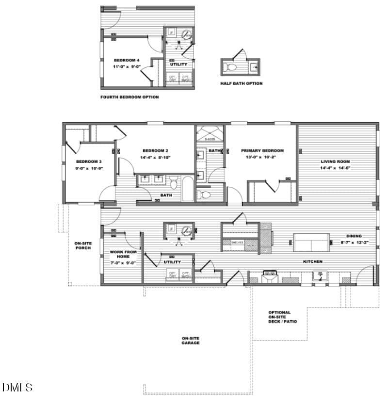 Magnolia Floor Plan - 290 Raynor Sands Drive, Dunn, NC 28334