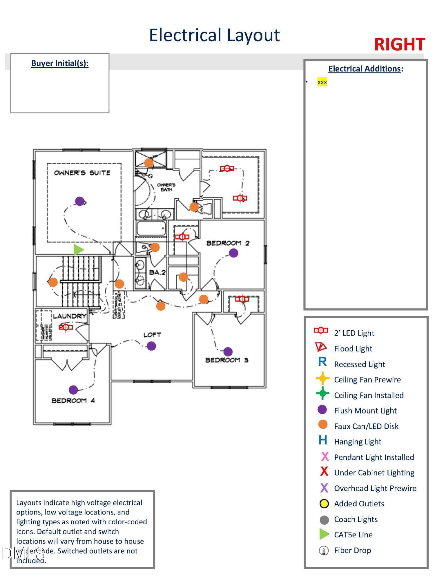 39 RVF - Electrical layout rendering_Pag - 74 Mendenhall Drive, Angier, NC 27501