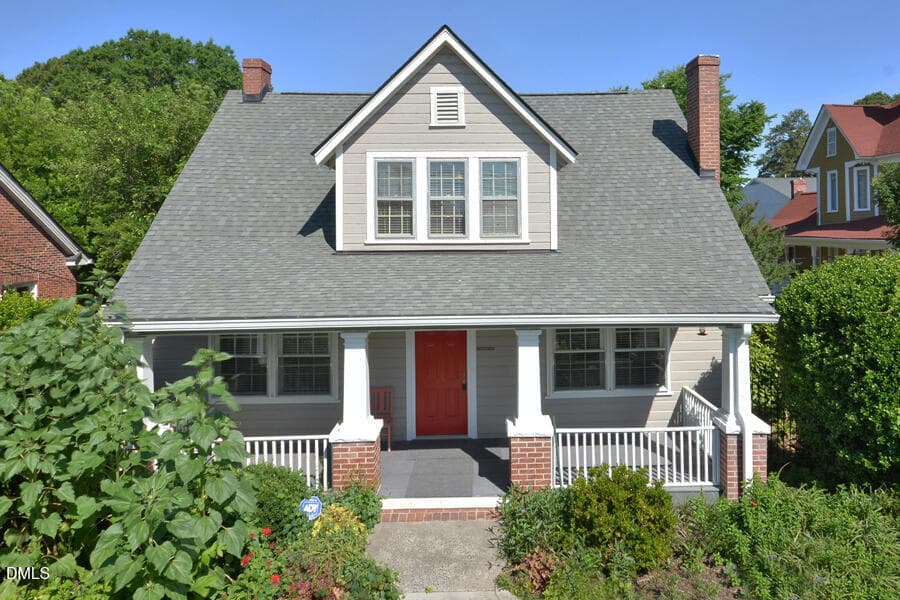 4- Front exterior frm above shadow on po - 1814 Chapel Hill Road, Durham, NC 27707, Durham