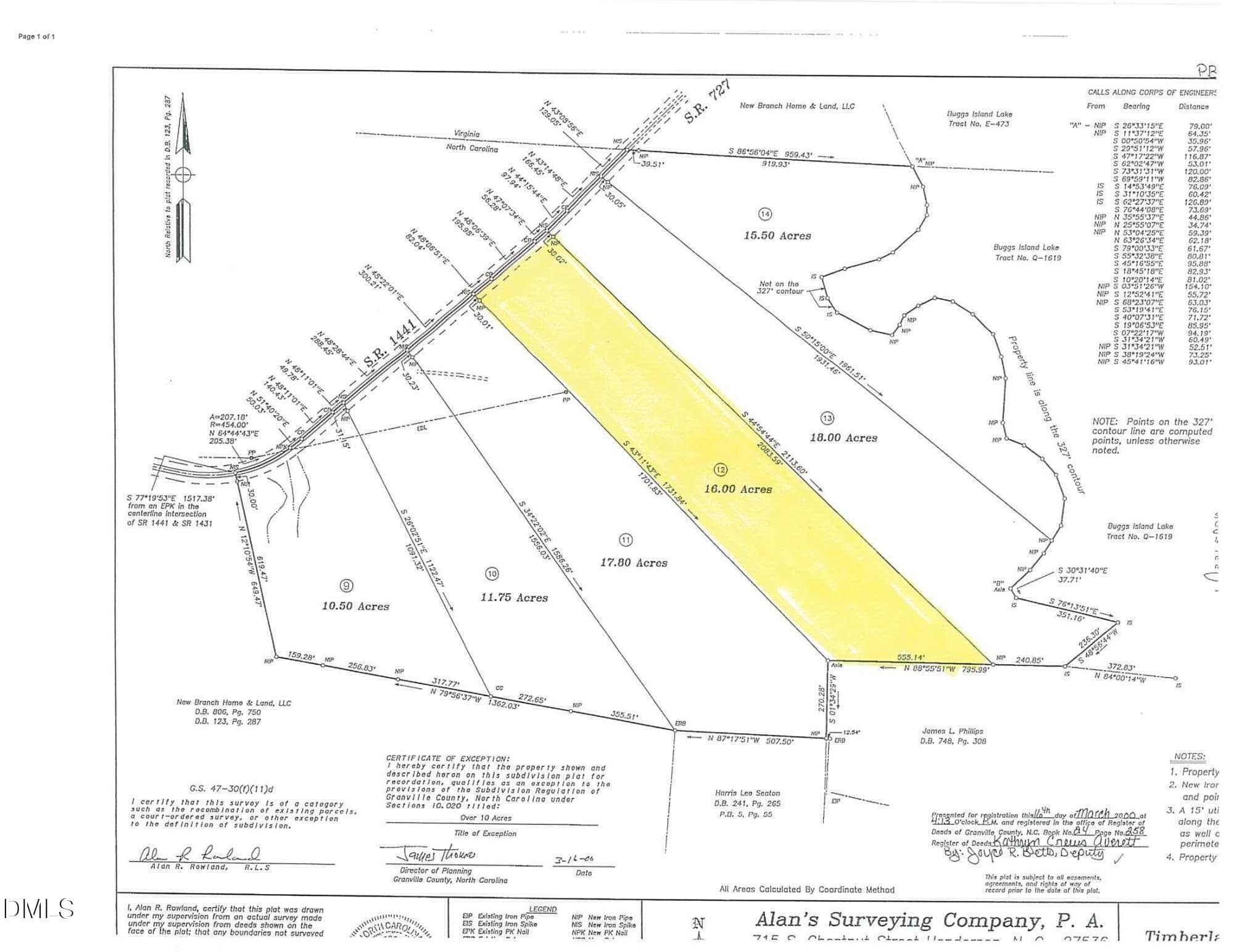 Enlarged Survey - 2700 Propus Wilkinson Road, Bullock, NC 27507