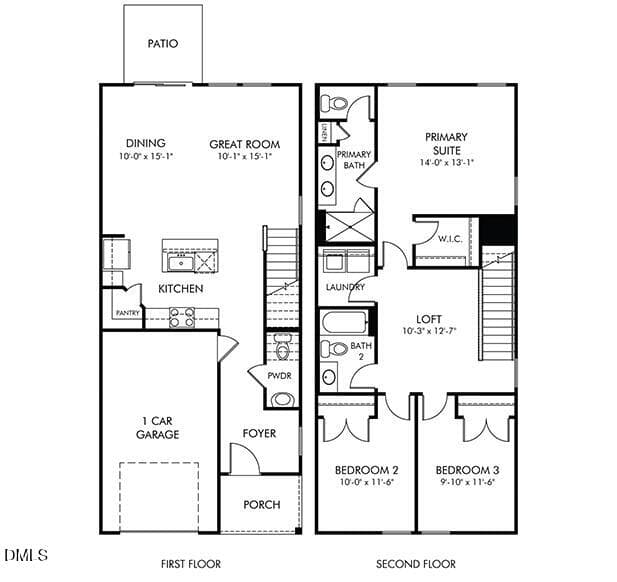Floorplan - 932 Broadleaf Trace, Mebane, NC 27302