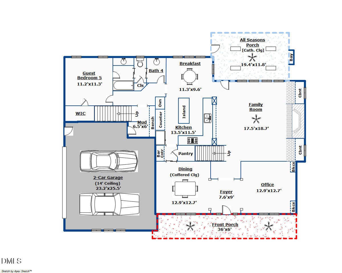 1st floor with garage - 707 Magalloway Drive, Cary, NC 27519, Cary
