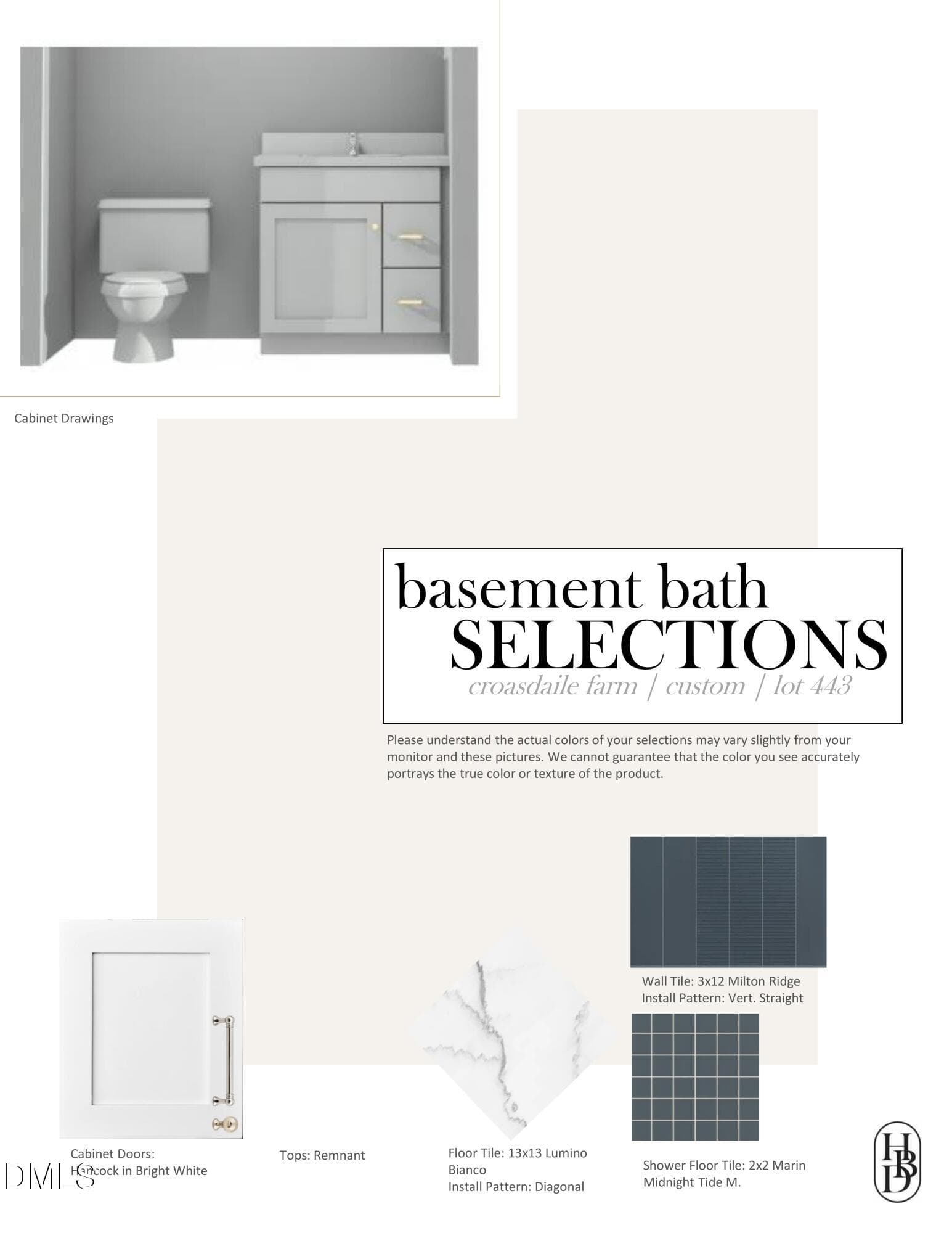 Basement Bathroom Selections - 125 Crestridge Place, Durham, NC 27705