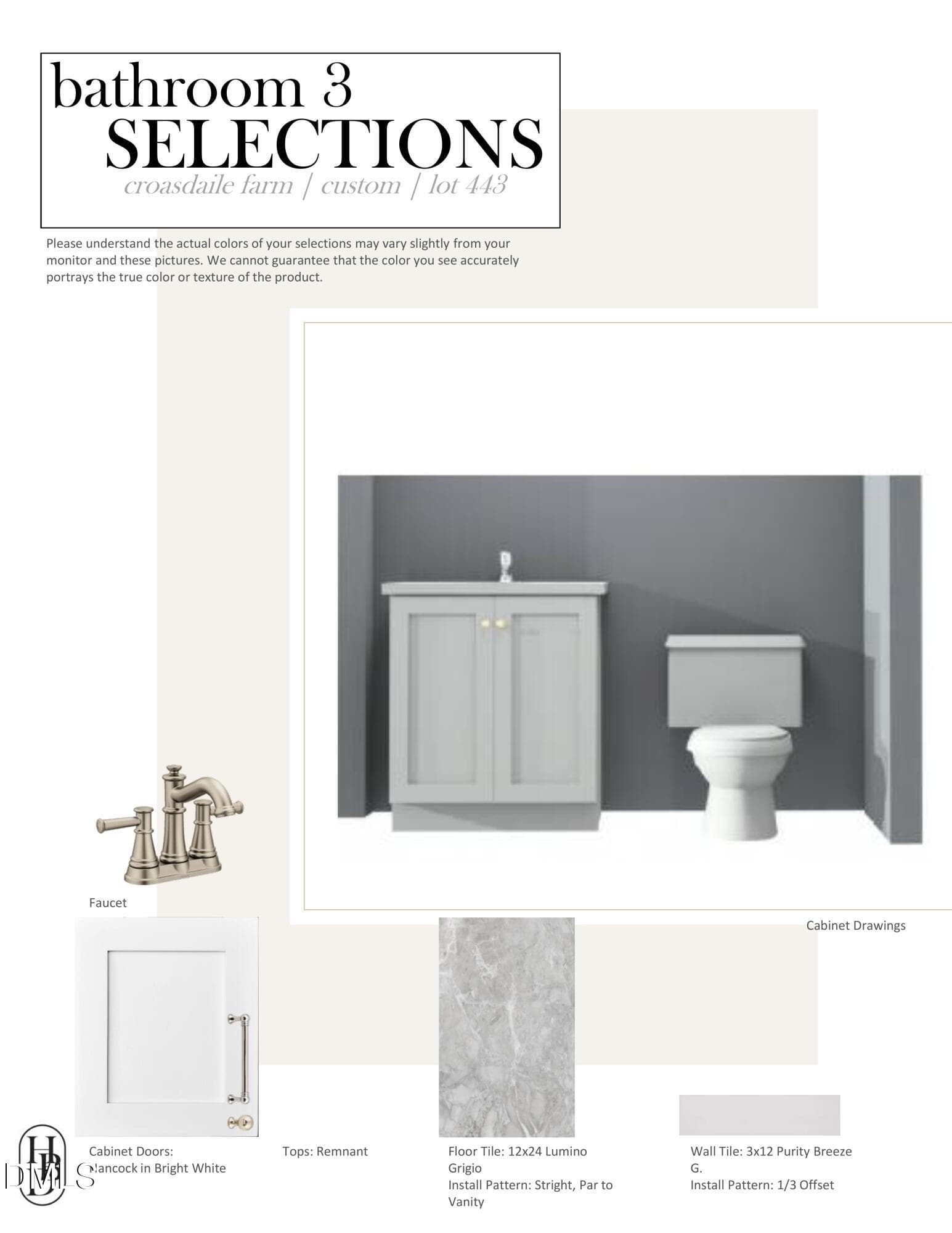 Bathroom 3 Selections - 125 Crestridge Place, Durham, NC 27705