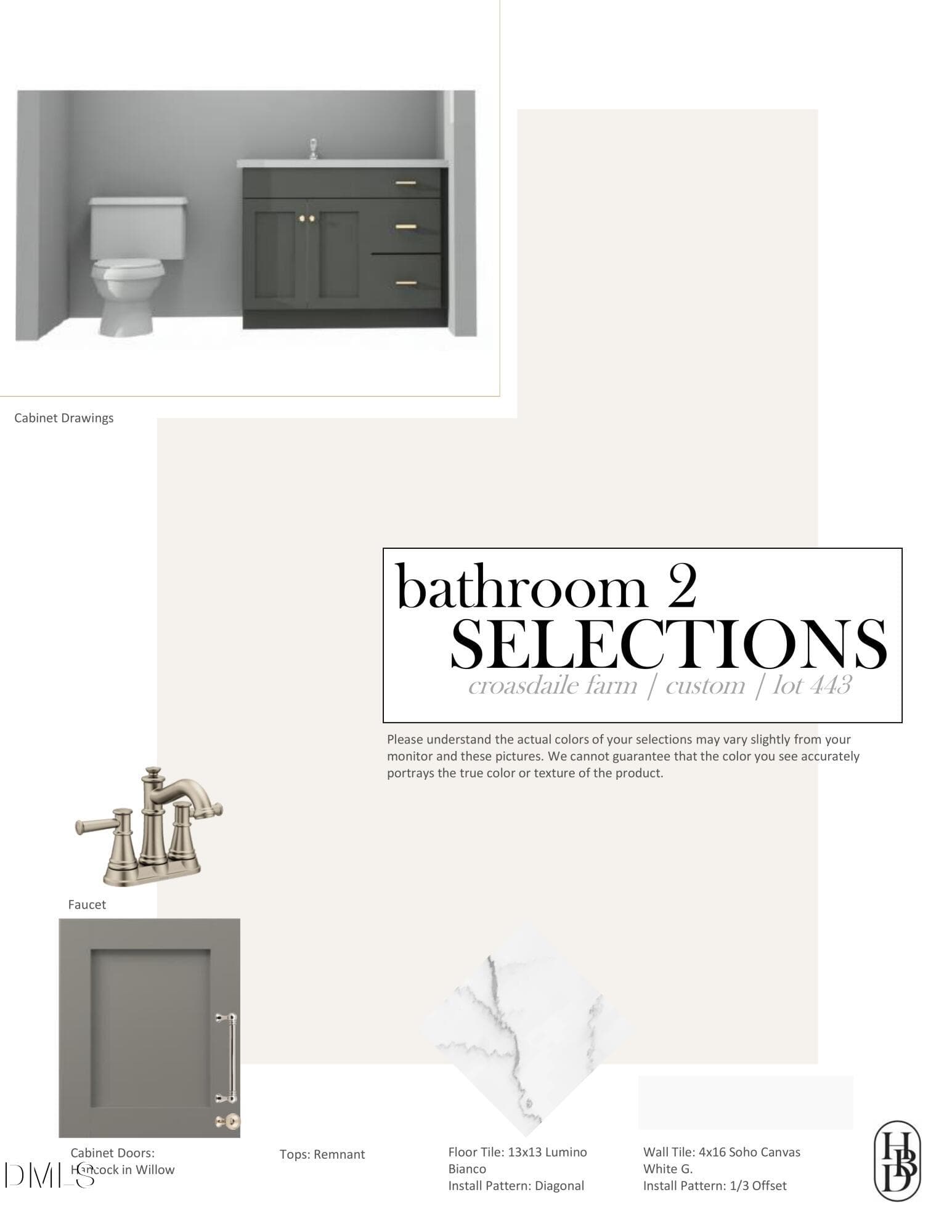 Bathroom 2 Selections - 125 Crestridge Place, Durham, NC 27705