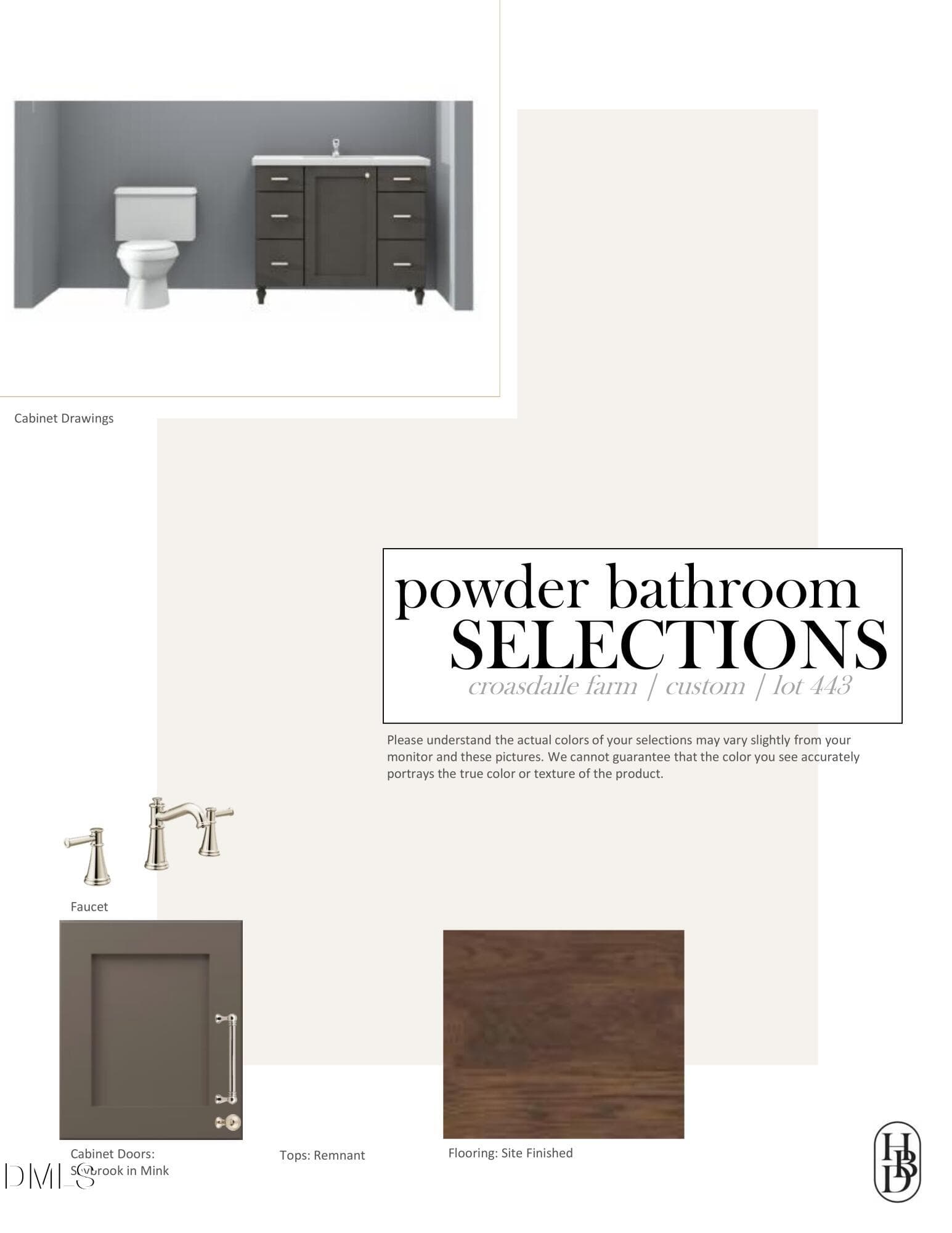 Powder Bathroom Selections - 125 Crestridge Place, Durham, NC 27705