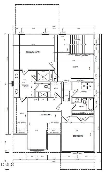 Plan 2nd Floor - 829 Lunar Light Drive, Wendell, NC 27591