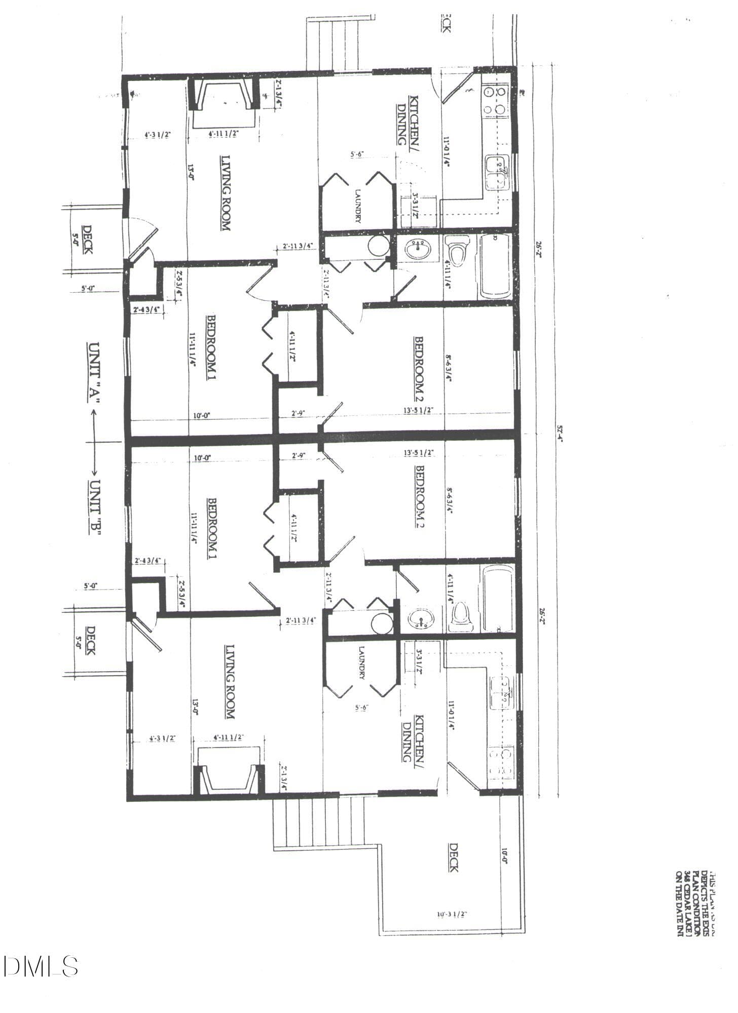 348 floorplan - 348-360 Cedar Lake Road A & B, Chapel Hill, NC 27516, Chapel Hill