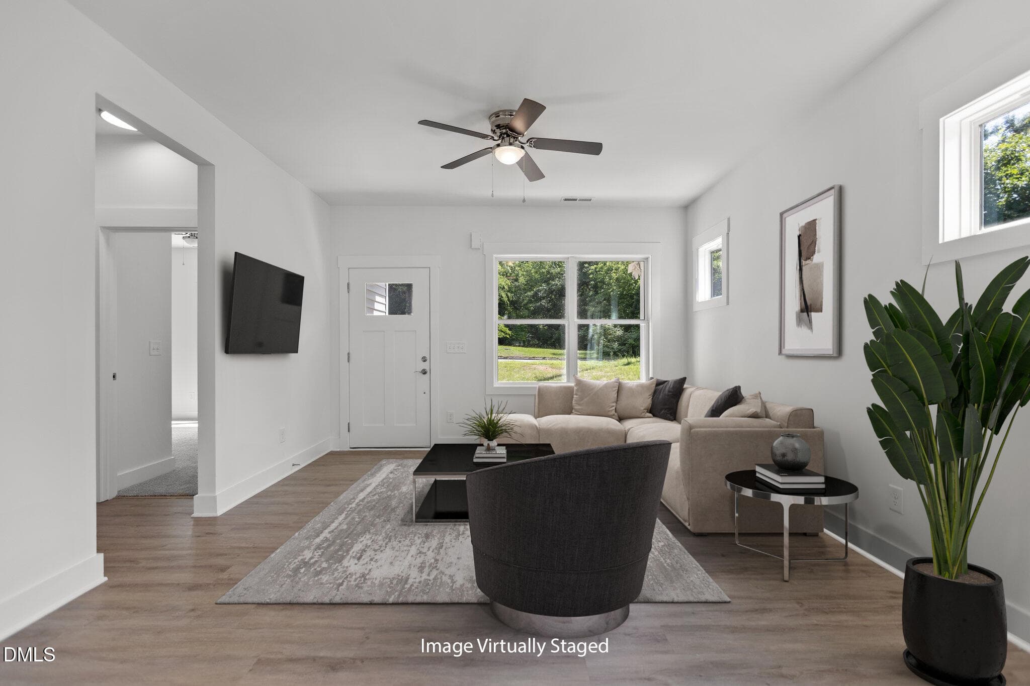 Copy of Copy of Living room virtually st - 606 E Granville Street, Dunn, NC 28334
