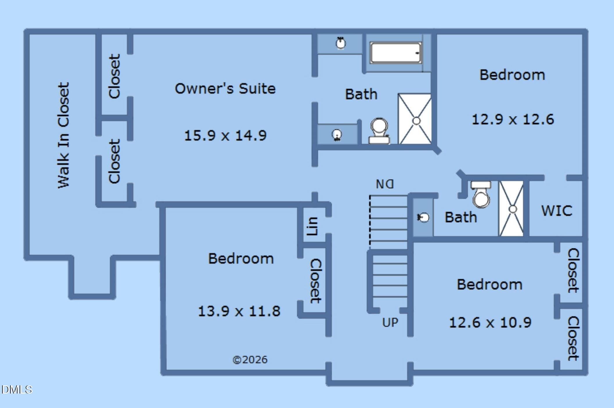 Floorplan-2nd-8200 Mourning Dove Road (C - 8200 Mourning Dove Road, Raleigh, NC 27615, Raleigh