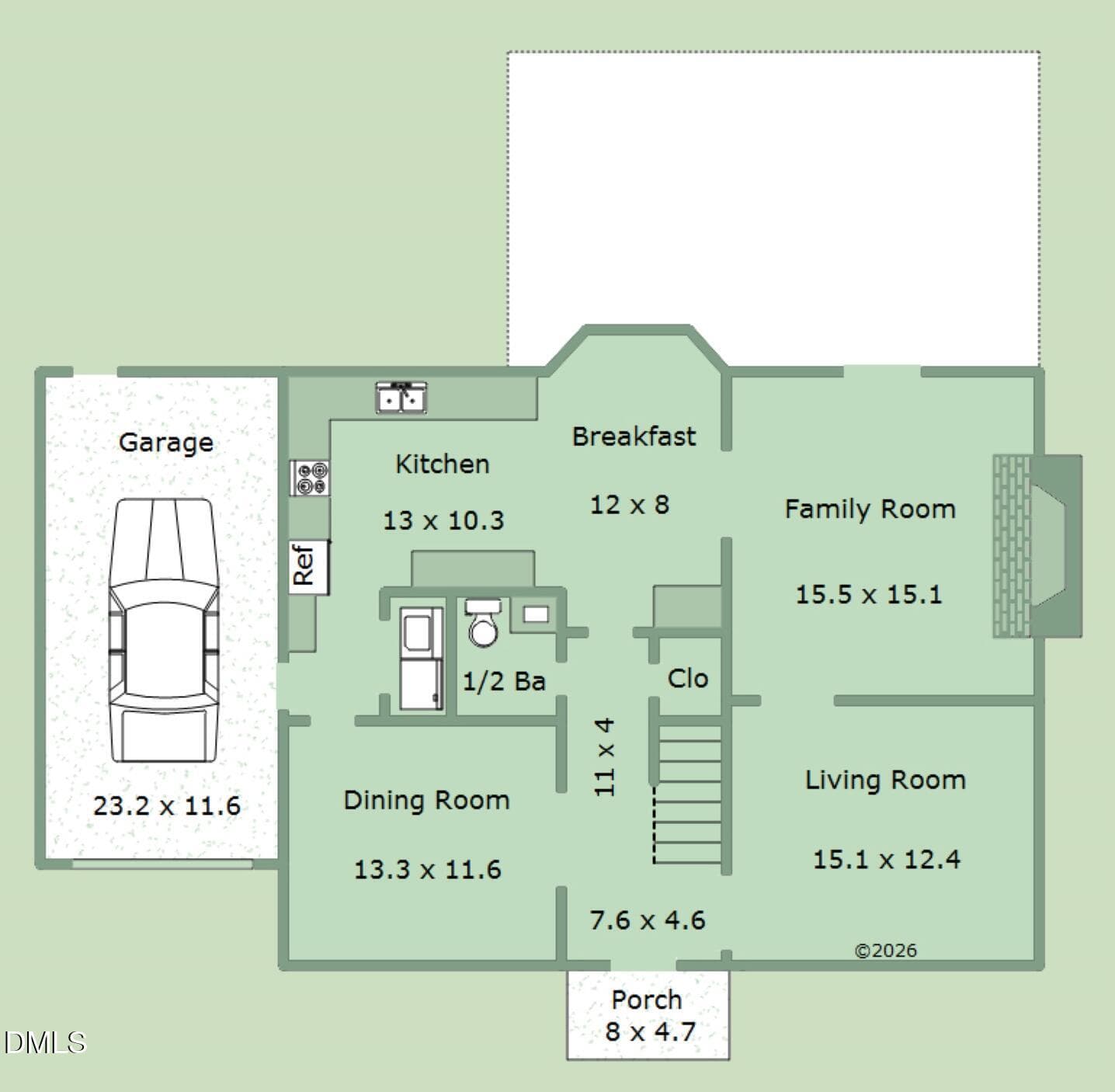 Floorplan-1st-8200 Mourning Dove Road (C - 8200 Mourning Dove Road, Raleigh, NC 27615, Raleigh