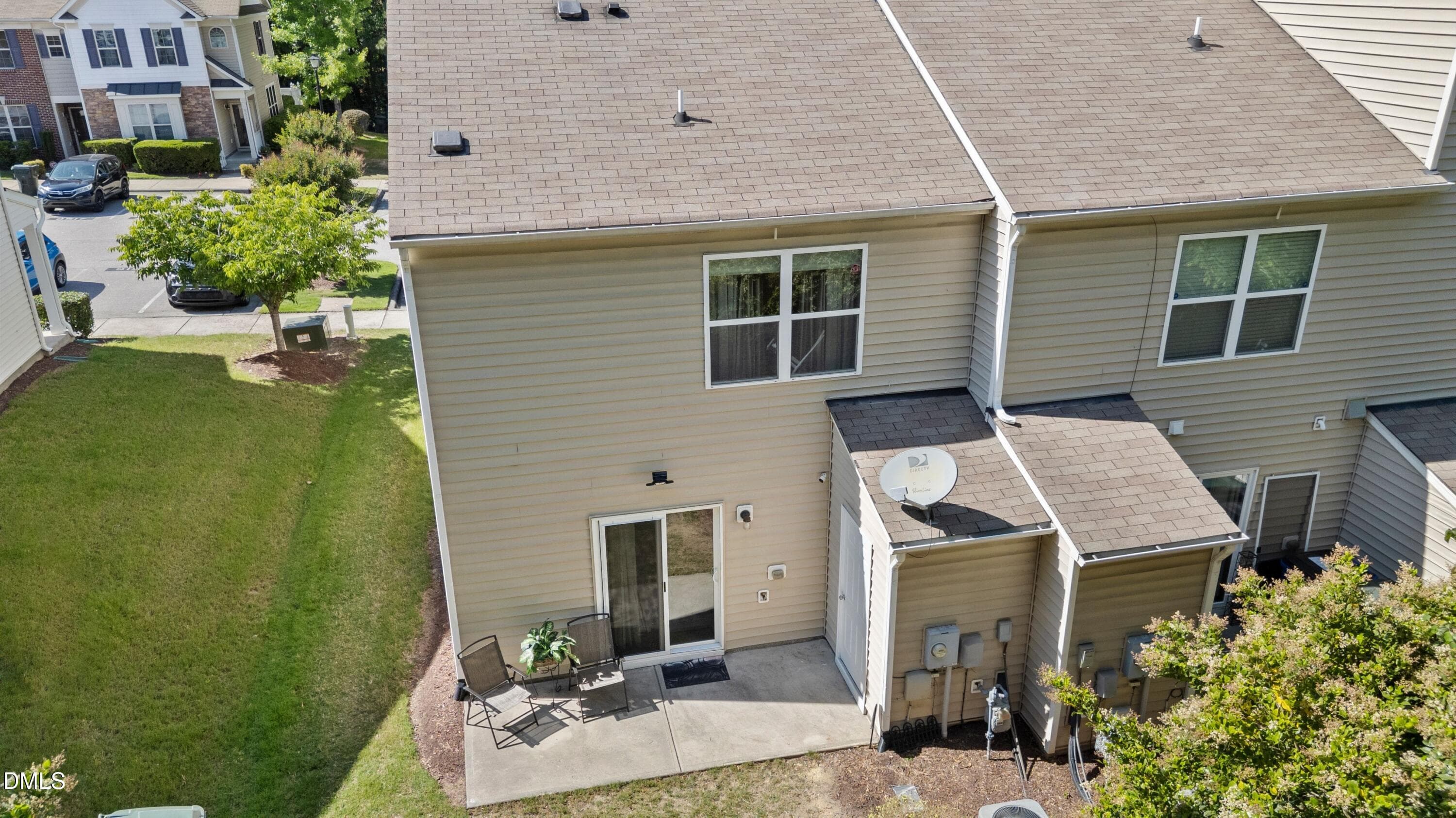Arial View of Back of House - 8520 Quarton Drive, Raleigh, NC 27616, Raleigh
