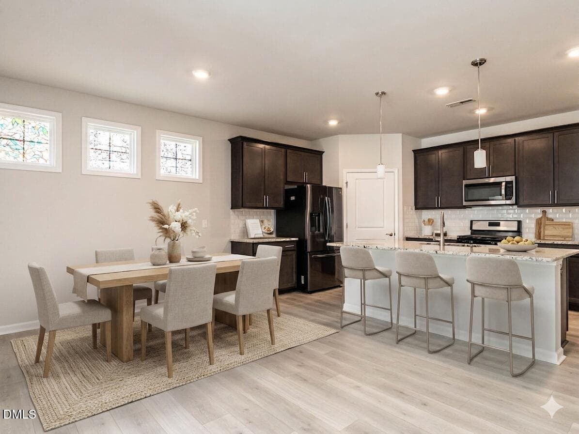 Virtually Staged Dining/Breakfast Area - 1242 Underbrush Drive, Durham, NC 27703, Durham