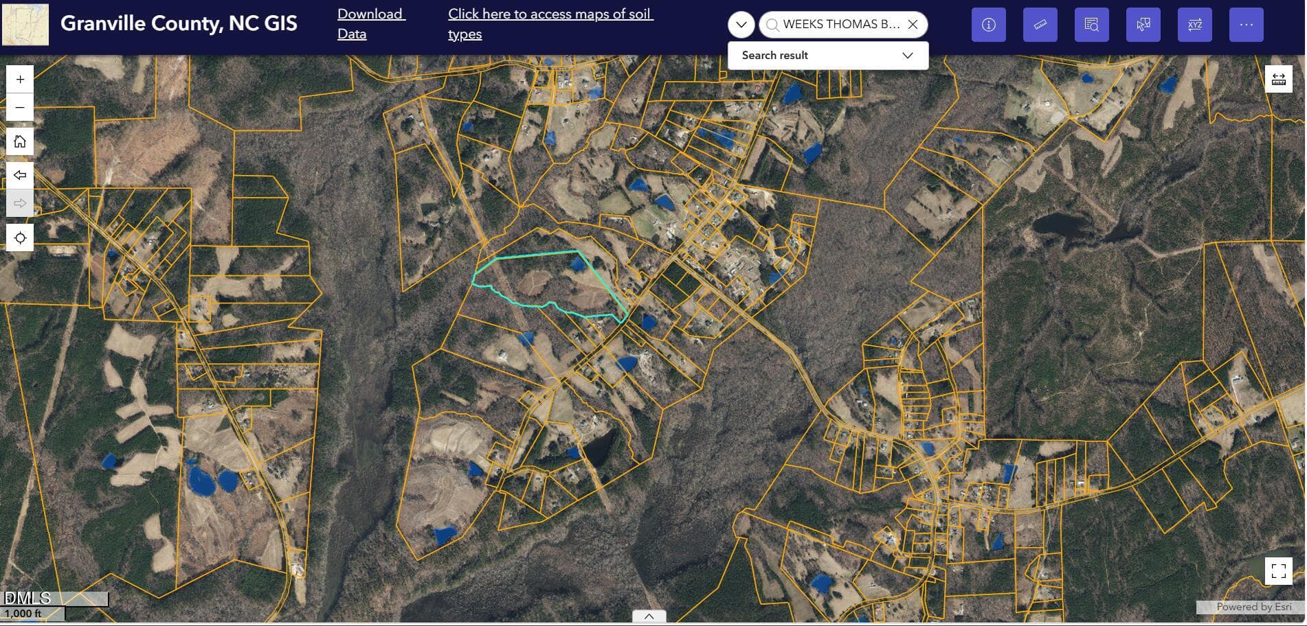 GIS Aerial 2 - 0 Pope Road, Creedmoor, NC 27522