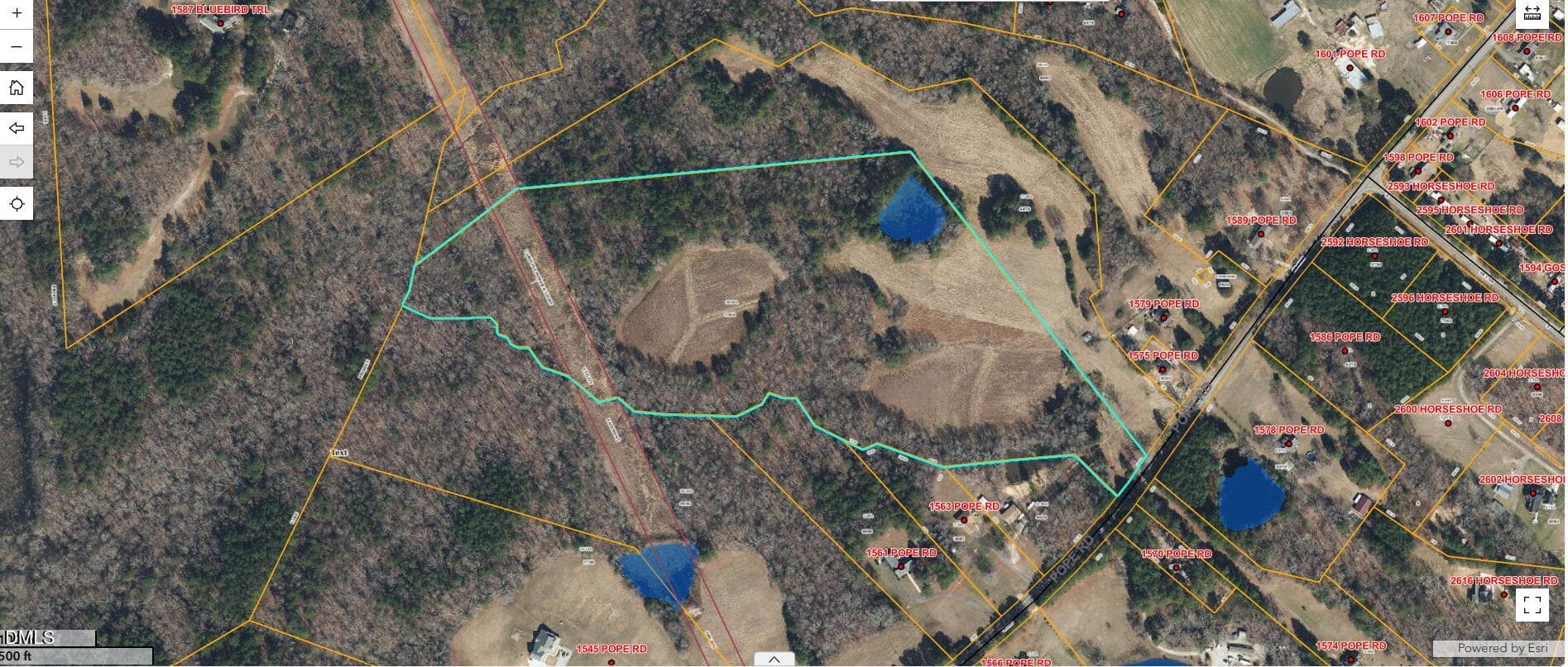 GIS Aerial 3 - 0 Pope Road, Creedmoor, NC 27522
