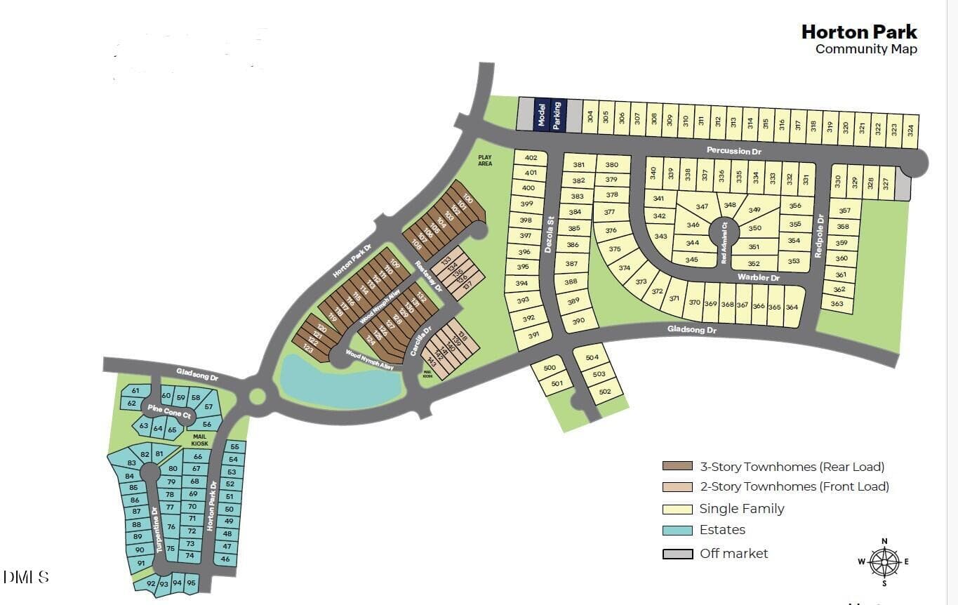 Horton Park Site Map - 2356 Horton Park Drive, Apex, NC 27539