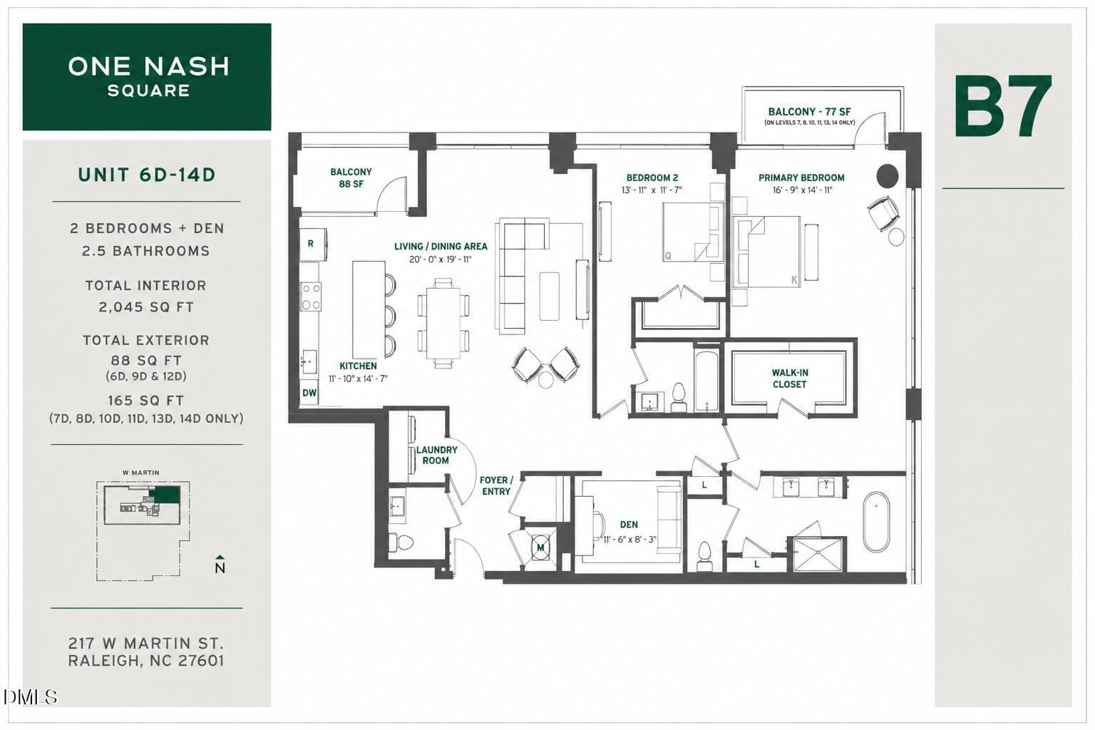 B7 - 217 W Martin Street 8 D, Raleigh, NC 27601, Raleigh