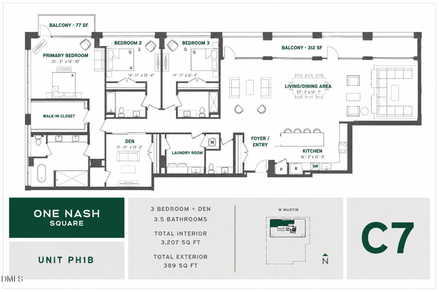 C7 - 217 W Martin Street Penthouse 1 B, Raleigh, NC 27601, Raleigh