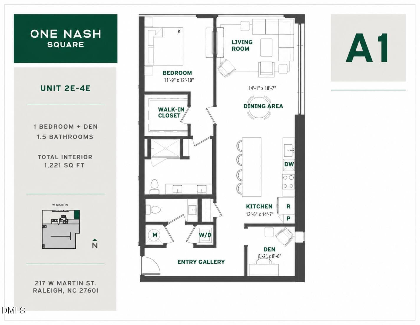 A1 Unbranded - 217 W Martin Street 4 E, Raleigh, NC 27601, Raleigh