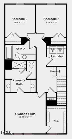 Floor Plan - 508 Oak Reserve Drive 100, Garner, NC 27529