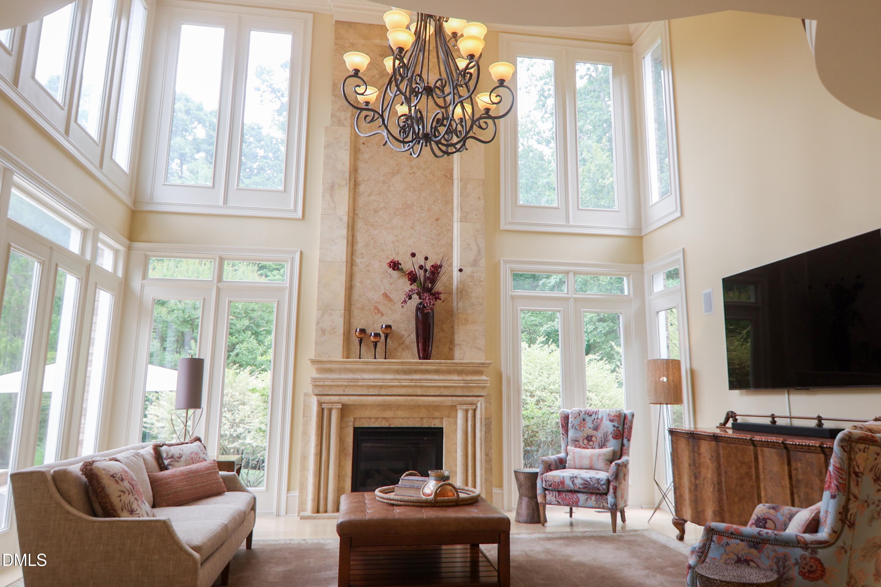 Hearth Room - View 1 - 9800 Najma Street, Raleigh, NC 27613, Raleigh