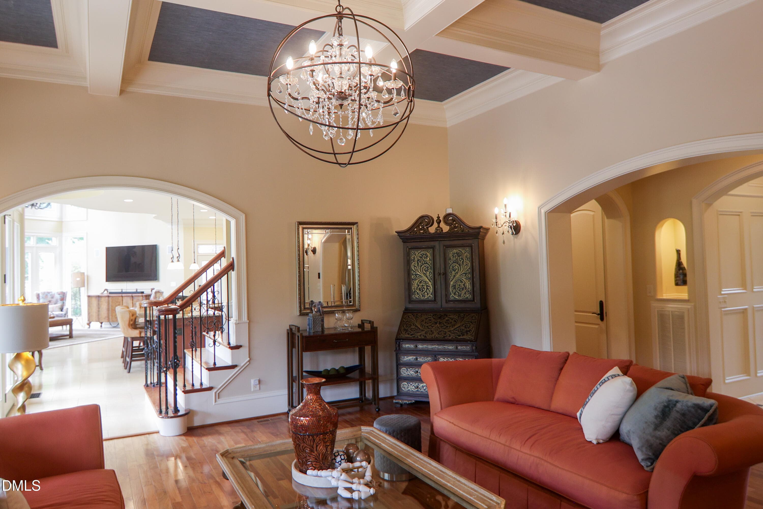 Living Room - View 4 - 9800 Najma Street, Raleigh, NC 27613, Raleigh