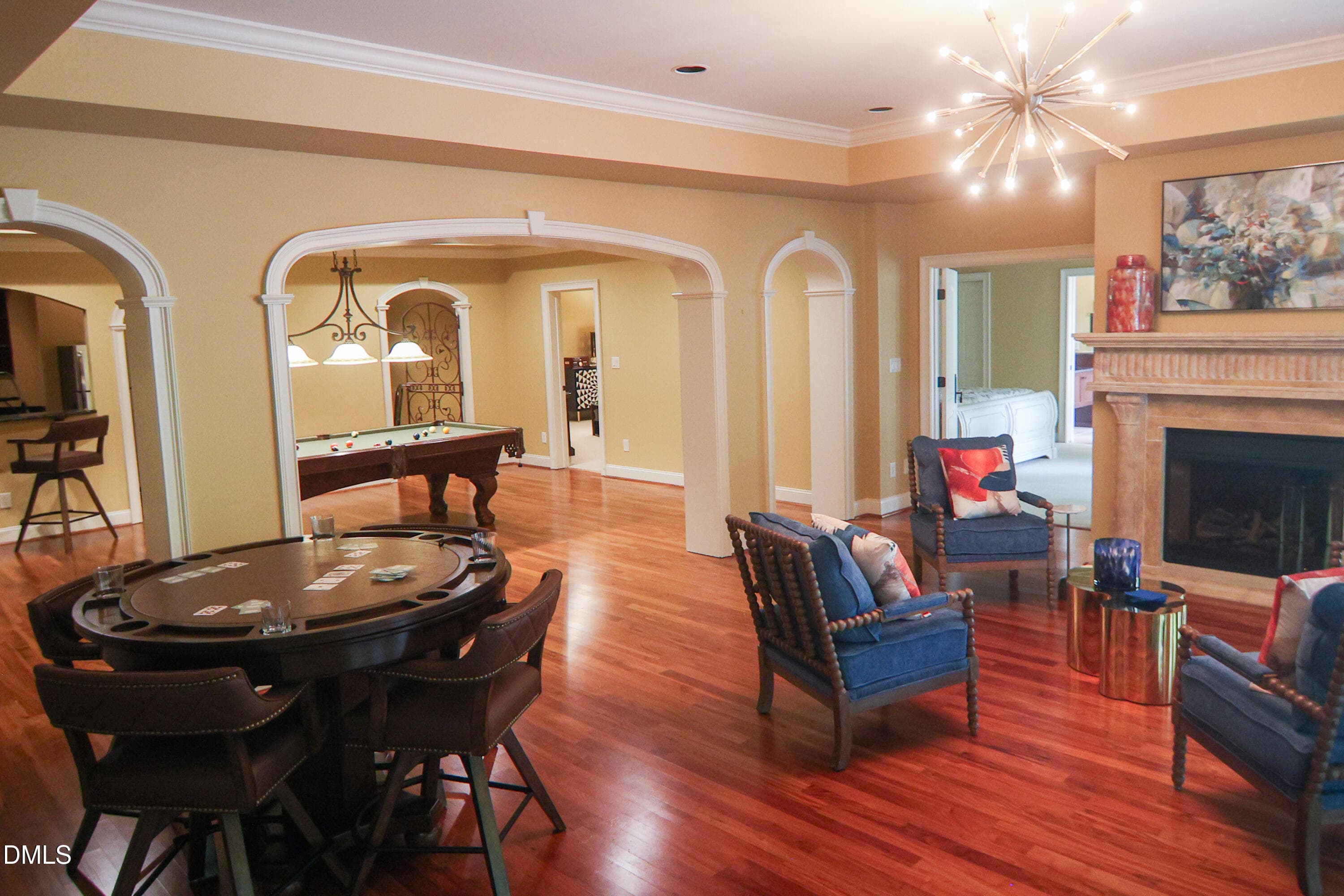 Lower-Level Living Area - View 1 - 9800 Najma Street, Raleigh, NC 27613, Raleigh
