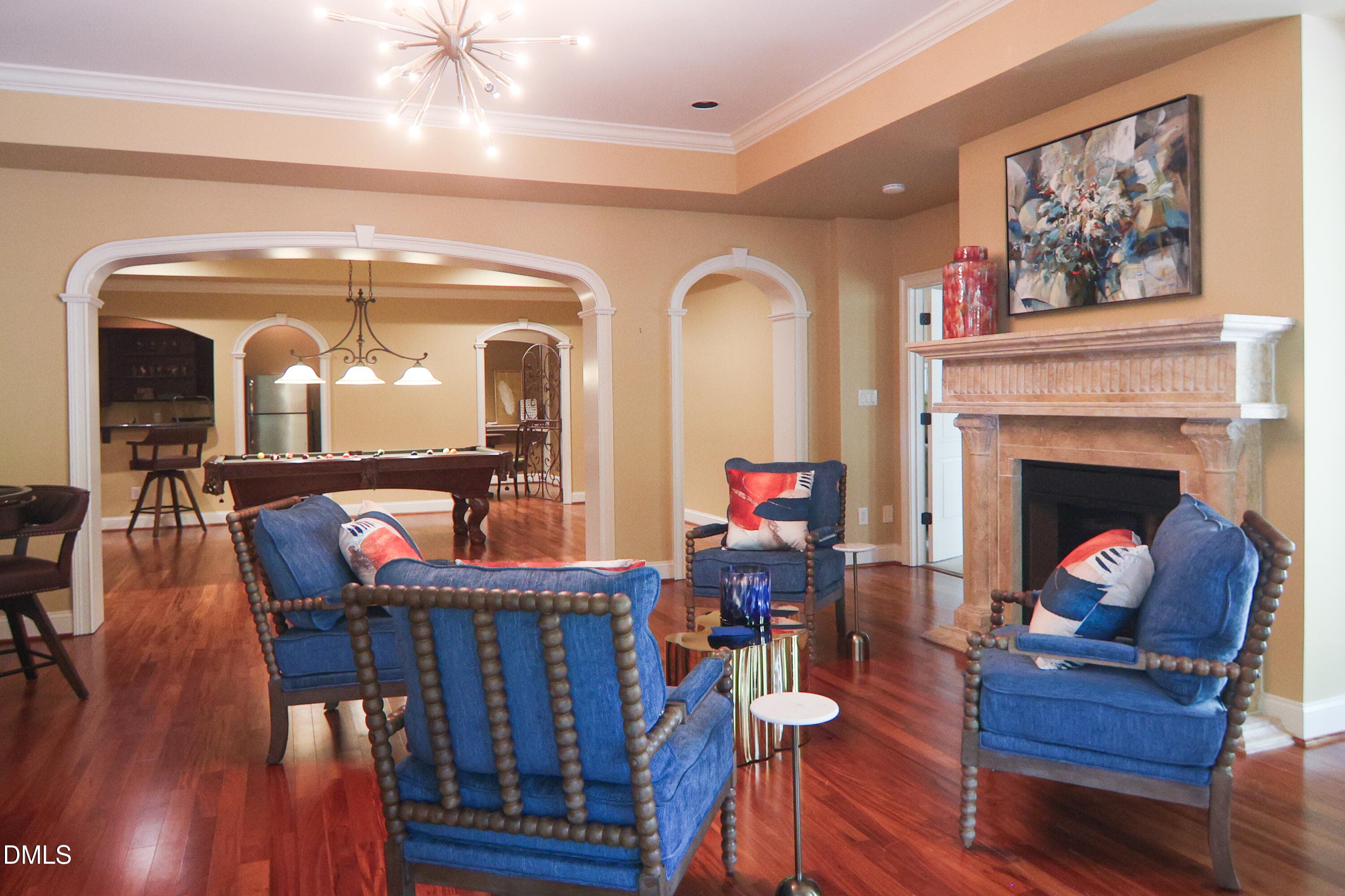 Lower-Level Living Area - View 3 - 9800 Najma Street, Raleigh, NC 27613, Raleigh