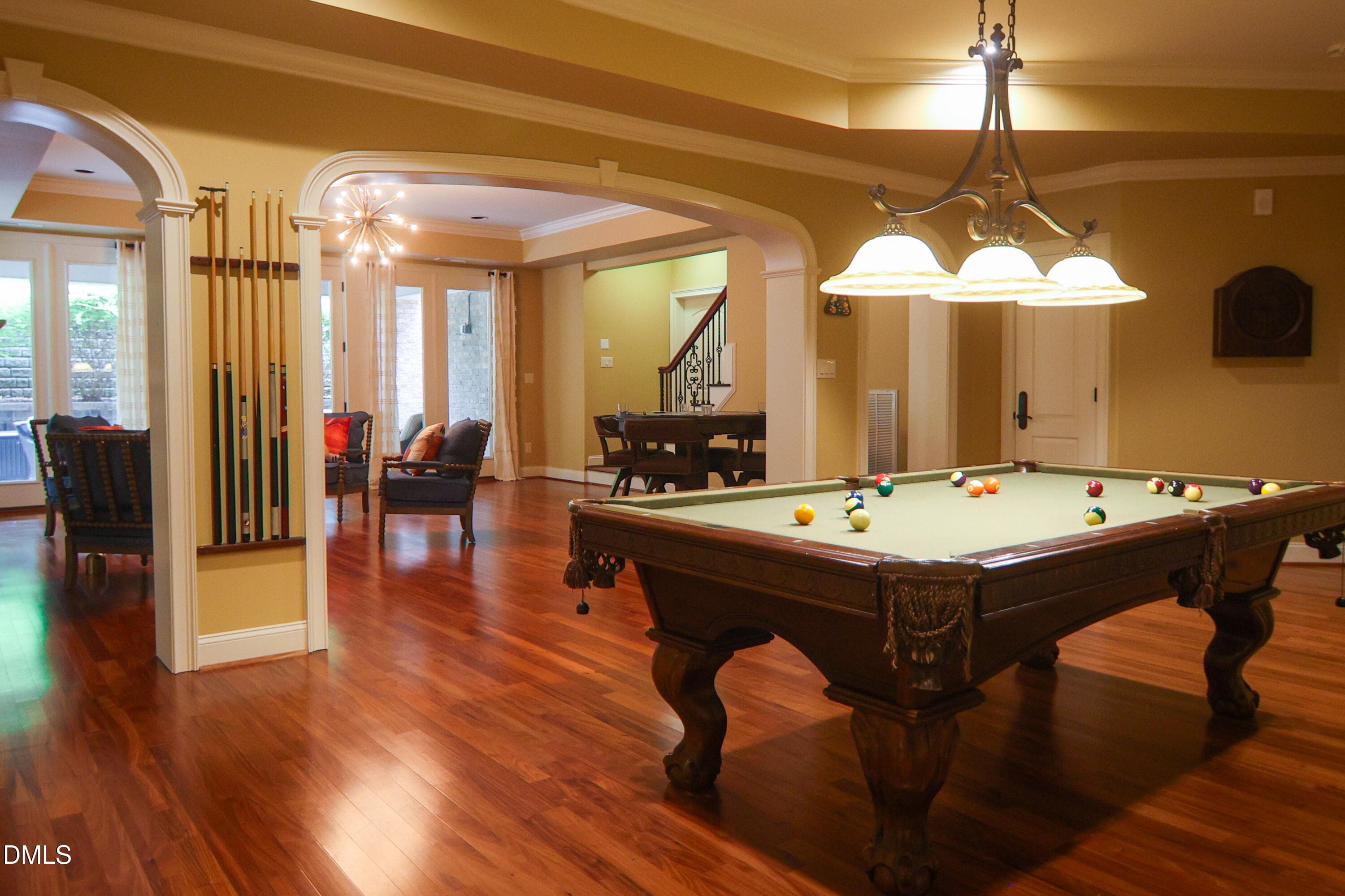 Lower-Level Living - Billiard Room - 9800 Najma Street, Raleigh, NC 27613, Raleigh