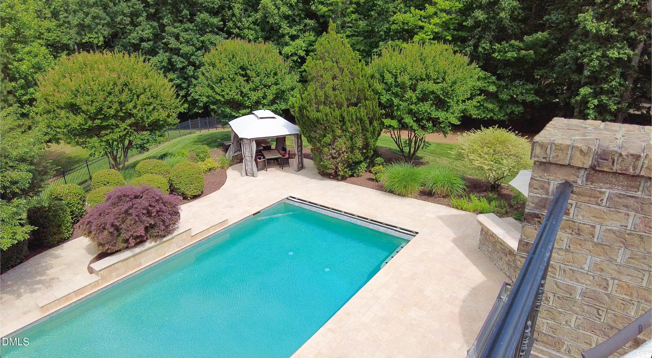 Patio off Rec-Room - View 4 - 9800 Najma Street, Raleigh, NC 27613, Raleigh