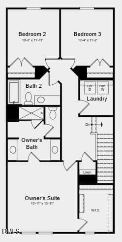 Floor Plan - 508 Oak Reserve Drive 101, Garner, NC 27529
