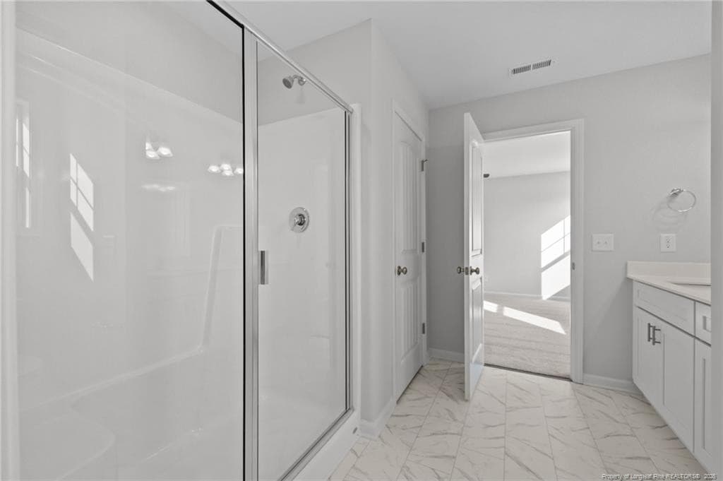 Primary Bath - 372 Hookbill (Lot 106) Lane, Lillington, NC 27546