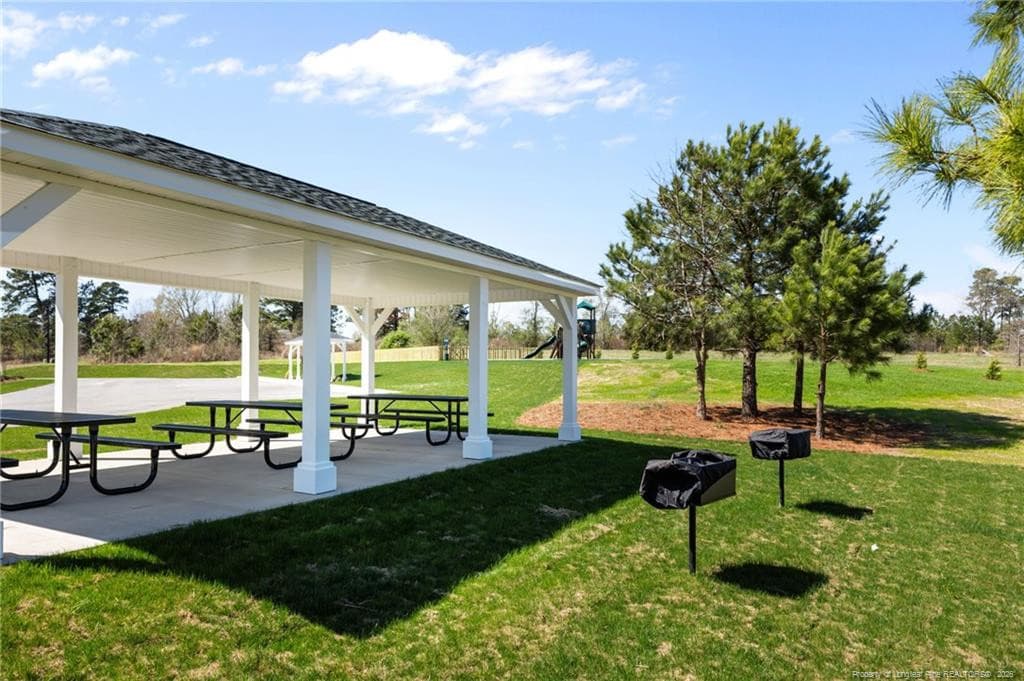 Picnic Pavilion with BBQ Grills - 372 Hookbill (Lot 106) Lane, Lillington, NC 27546