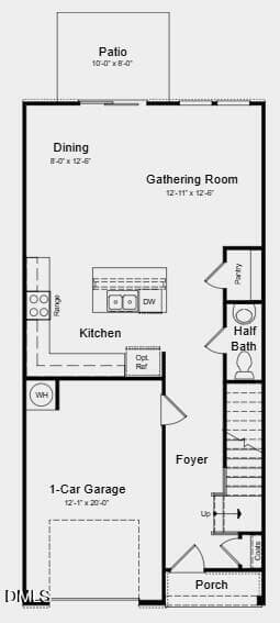 Floor Plan - 508 Oak Reserve Drive 102, Garner, NC 27529, Garner