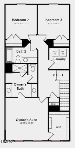 Floor Plan - 508 Oak Reserve Drive 102, Garner, NC 27529