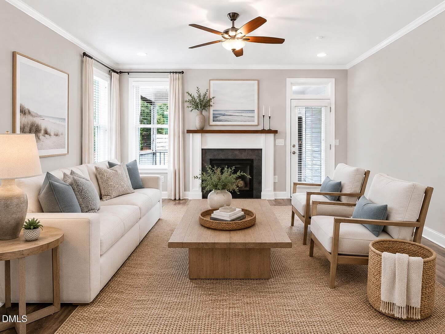 DF staged Living Room - 1704 Drift Falls Lane, Wendell, NC 27591, Wendell