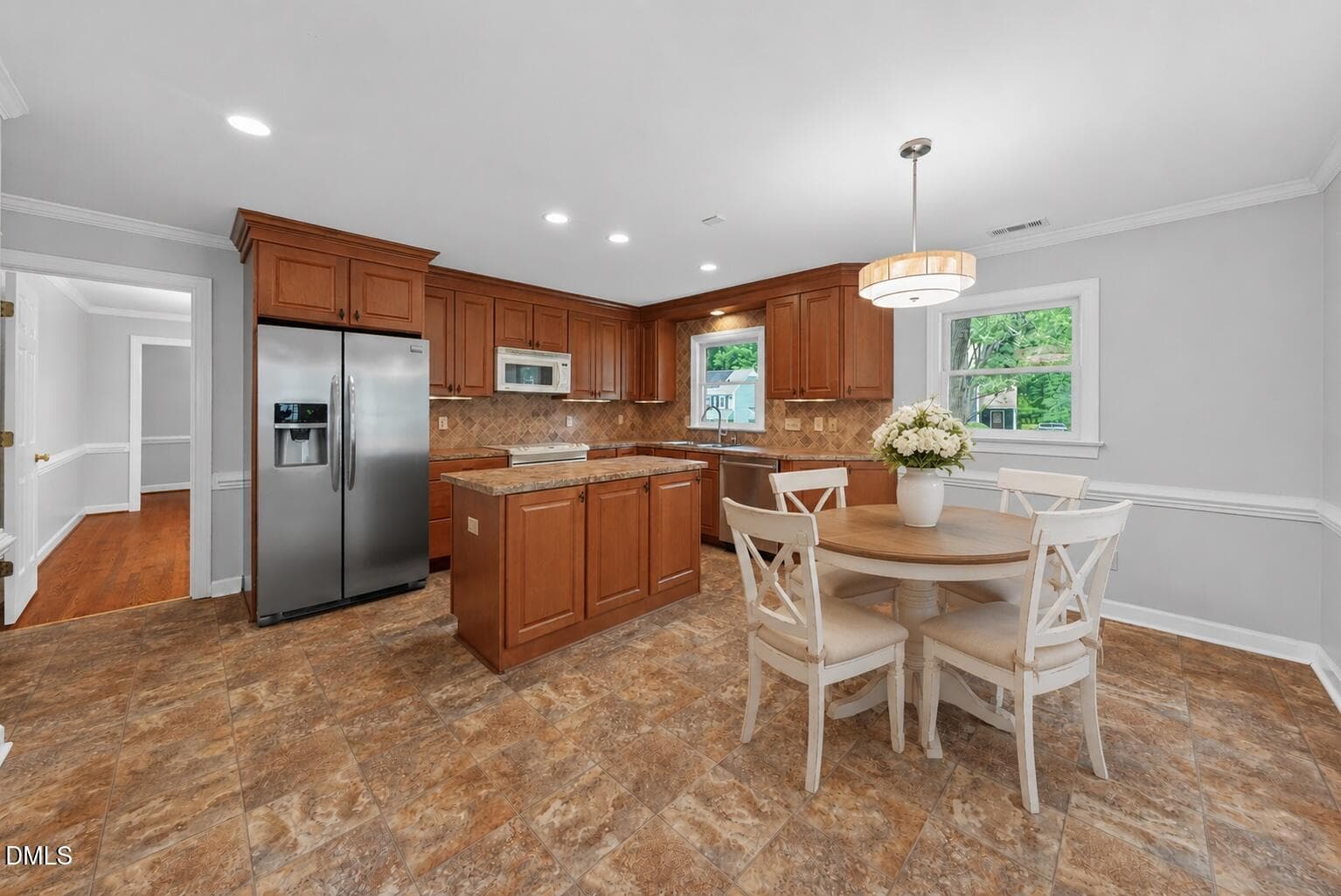 Kitchen Eat in Area Virtually Staged - 4907 Fortunes Ridge Drive, Durham, NC 27713, Durham
