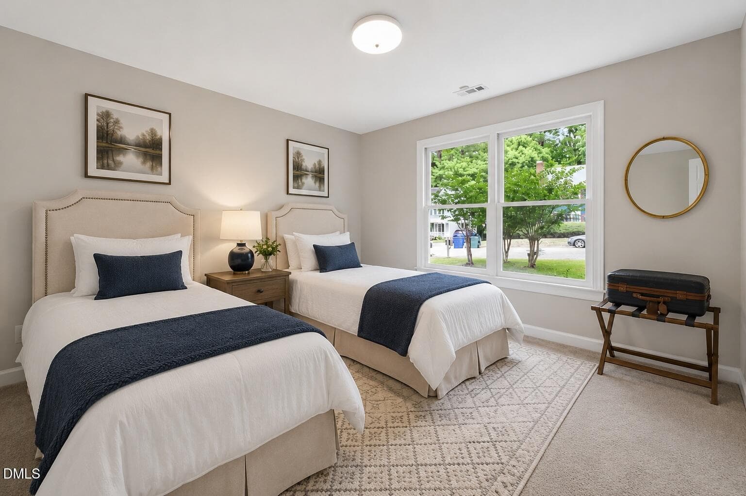 Secondary Bedroom Virtually Staged - 4907 Fortunes Ridge Drive, Durham, NC 27713, Durham
