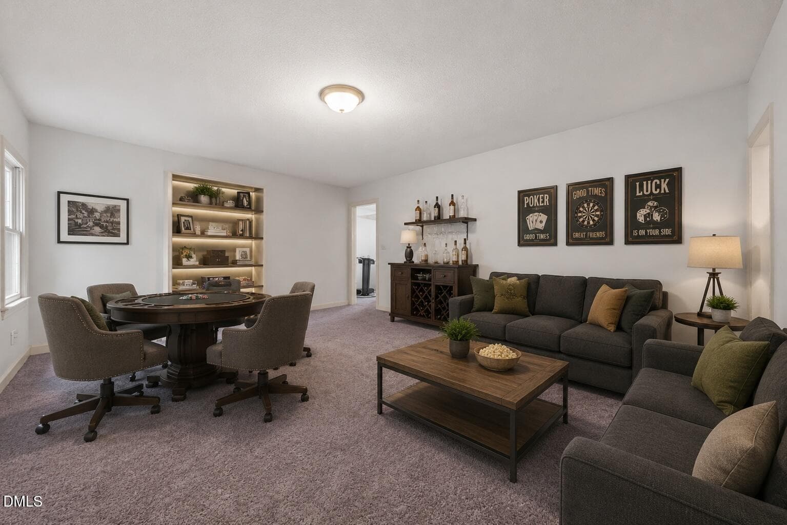 Game Room Virtually Staged - 4907 Fortunes Ridge Drive, Durham, NC 27713, Durham